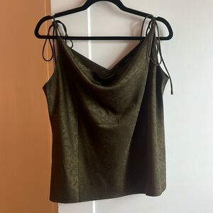 Cowl neck tank top